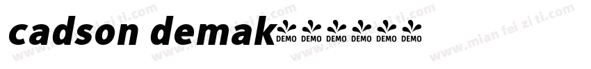 cadson demak字体转换